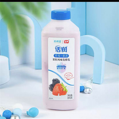 新希望活润果粒酸奶910g草莓桑葚桶装奶 新希望活润果粒酸奶910g草莓桑葚桶装奶