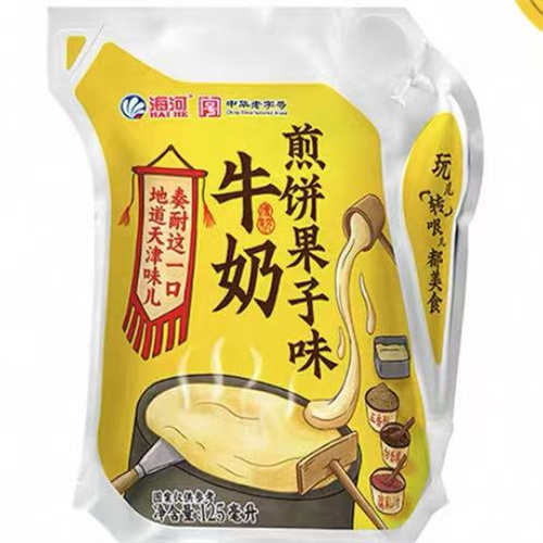 海河煎饼果子口味牛奶共9袋125ml/袋 海河煎饼果子口味牛奶共9袋125ml/袋